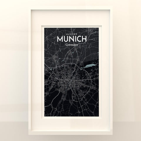 Munich City Map Poster – Detailed Art Print of Munich, German City Map Art for Home Decor, Office Decor, and Unique Gifts