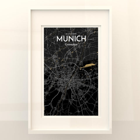 Munich City Map Poster – Detailed Art Print of Munich, German City Map Art for Home Decor, Office Decor, and Unique Gifts