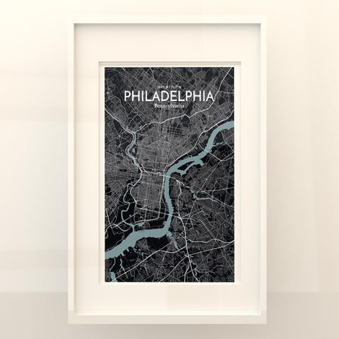 Philadelphia City Map Poster – Detailed Art Print of Philadelphia, Pennsylvania for Home Decor, Office Decor, Travel Art, and Unique Gifts