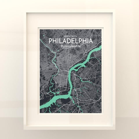 Philadelphia City Map Poster – Detailed Art Print of Philadelphia, Pennsylvania for Home Decor, Office Decor, Travel Art, and Unique Gifts