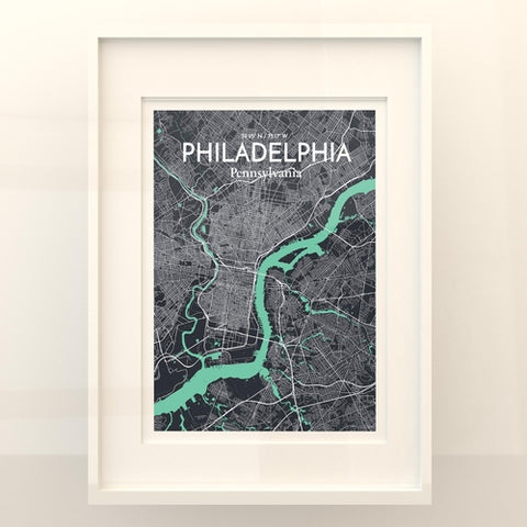 Philadelphia City Map Poster – Detailed Art Print of Philadelphia, Pennsylvania for Home Decor, Office Decor, Travel Art, and Unique Gifts