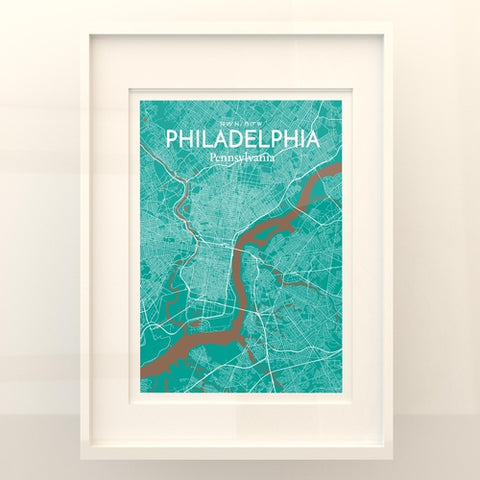 Philadelphia City Map Poster – Detailed Art Print of Philadelphia, Pennsylvania for Home Decor, Office Decor, Travel Art, and Unique Gifts