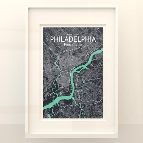 Philadelphia City Map Poster – Detailed Art Print of Philadelphia, Pennsylvania for Home Decor, Office Decor, Travel Art, and Unique Gifts