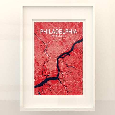 Philadelphia City Map Poster – Detailed Art Print of Philadelphia, Pennsylvania for Home Decor, Office Decor, Travel Art, and Unique Gifts