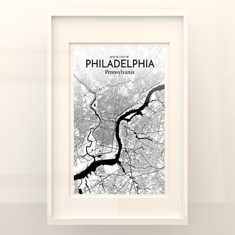 Philadelphia City Map Poster – Detailed Art Print of Philadelphia, Pennsylvania for Home Decor, Office Decor, Travel Art, and Unique Gifts