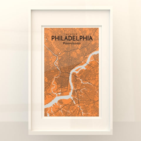 Philadelphia City Map Poster – Detailed Art Print of Philadelphia, Pennsylvania for Home Decor, Office Decor, Travel Art, and Unique Gifts