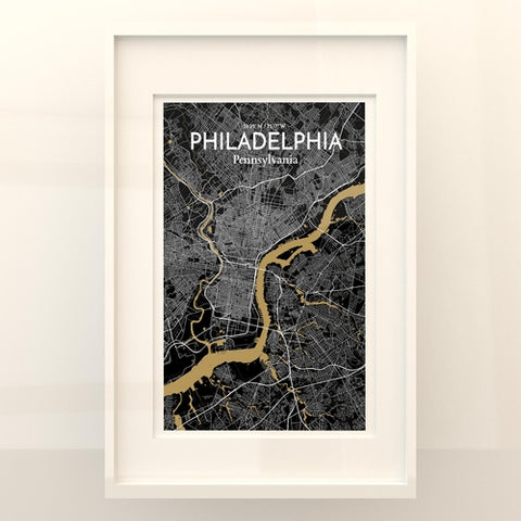 Philadelphia City Map Poster – Detailed Art Print of Philadelphia, Pennsylvania for Home Decor, Office Decor, Travel Art, and Unique Gifts