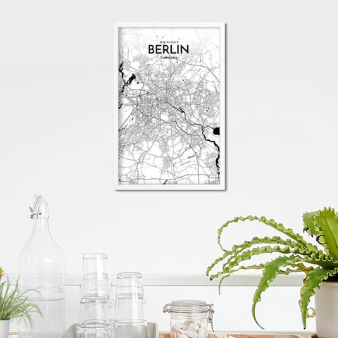 Berlin City Map Poster – Detailed Art Print of Berlin, Germany for Home Decor, Office Decor, Travel Art, and Unique Gifts