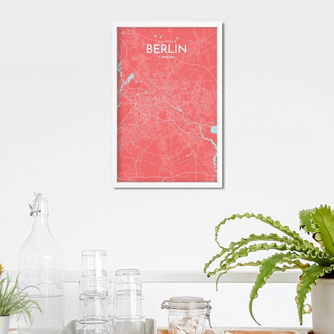 Berlin City Map Poster – Detailed Art Print of Berlin, Germany for Home Decor, Office Decor, Travel Art, and Unique Gifts