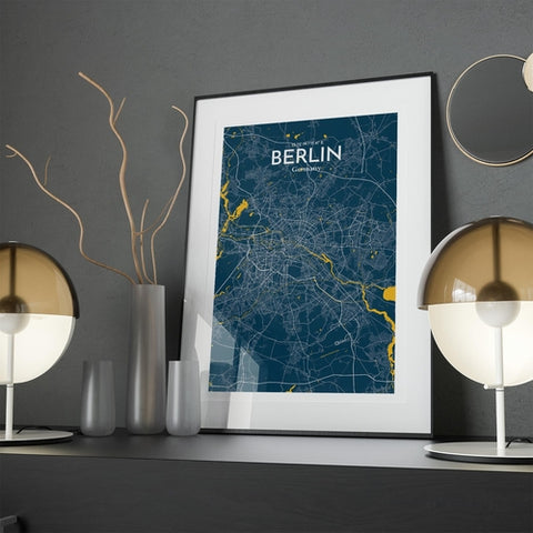 Berlin City Map Poster – Detailed Art Print of Berlin, Germany for Home Decor, Office Decor, Travel Art, and Unique Gifts