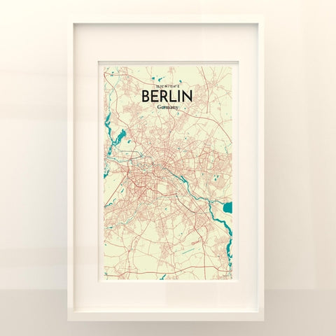 Berlin City Map Poster – Detailed Art Print of Berlin, Germany for Home Decor, Office Decor, Travel Art, and Unique Gifts