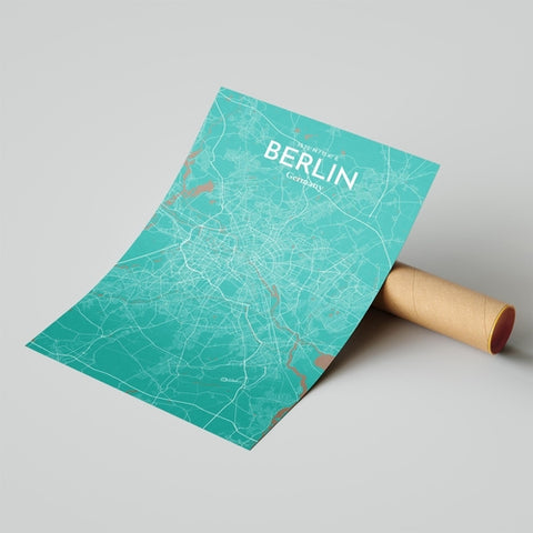 Berlin City Map Poster – Detailed Art Print of Berlin, Germany for Home Decor, Office Decor, Travel Art, and Unique Gifts