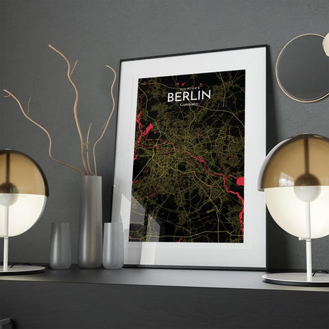 Berlin City Map Poster – Detailed Art Print of Berlin, Germany for Home Decor, Office Decor, Travel Art, and Unique Gifts