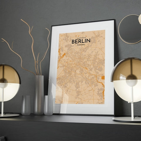 Berlin City Map Poster – Detailed Art Print of Berlin, Germany for Home Decor, Office Decor, Travel Art, and Unique Gifts