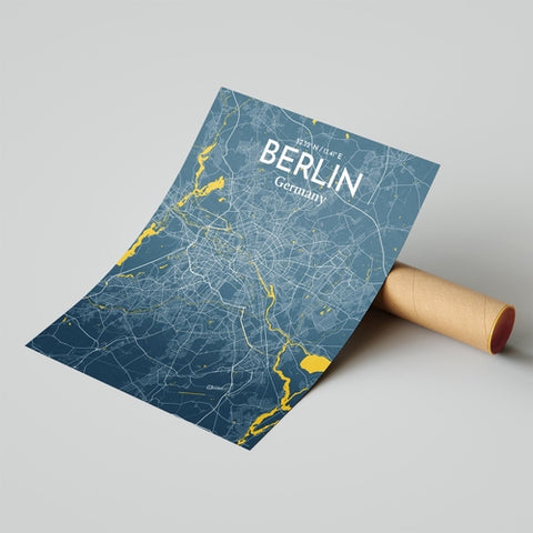 Berlin City Map Poster – Detailed Art Print of Berlin, Germany for Home Decor, Office Decor, Travel Art, and Unique Gifts