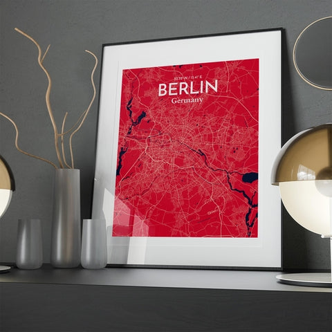 Berlin City Map Poster – Detailed Art Print of Berlin, Germany for Home Decor, Office Decor, Travel Art, and Unique Gifts