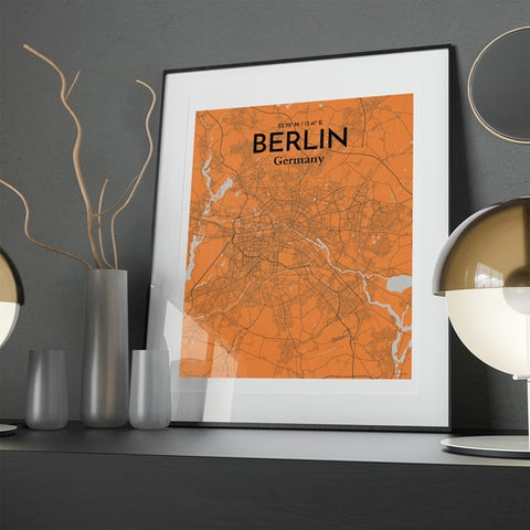 Berlin City Map Poster – Detailed Art Print of Berlin, Germany for Home Decor, Office Decor, Travel Art, and Unique Gifts