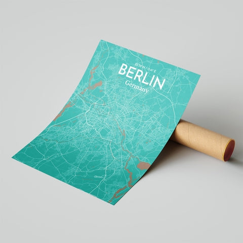 Berlin City Map Poster – Detailed Art Print of Berlin, Germany for Home Decor, Office Decor, Travel Art, and Unique Gifts