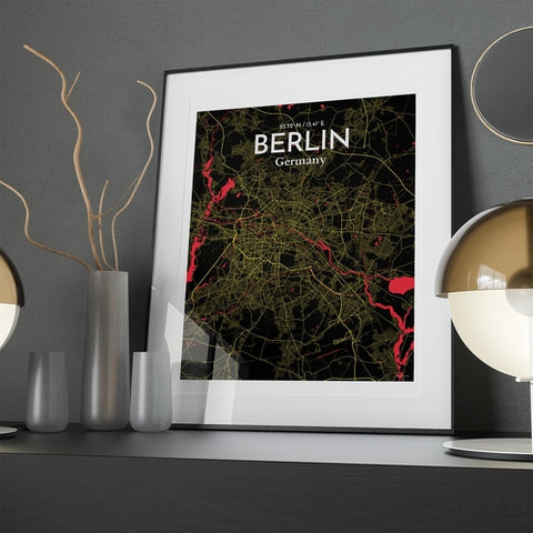 Berlin City Map Poster – Detailed Art Print of Berlin, Germany for Home Decor, Office Decor, Travel Art, and Unique Gifts