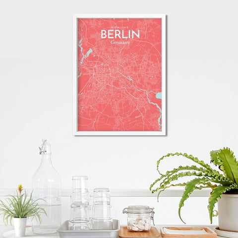 Berlin City Map Poster – Detailed Art Print of Berlin, Germany for Home Decor, Office Decor, Travel Art, and Unique Gifts