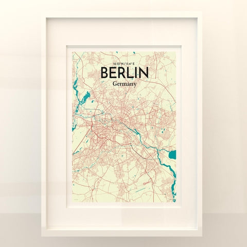 Berlin City Map Poster – Detailed Art Print of Berlin, Germany for Home Decor, Office Decor, Travel Art, and Unique Gifts