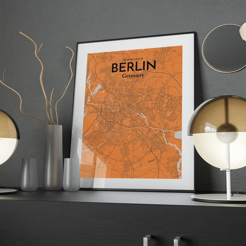 Berlin City Map Poster – Detailed Art Print of Berlin, Germany for Home Decor, Office Decor, Travel Art, and Unique Gifts