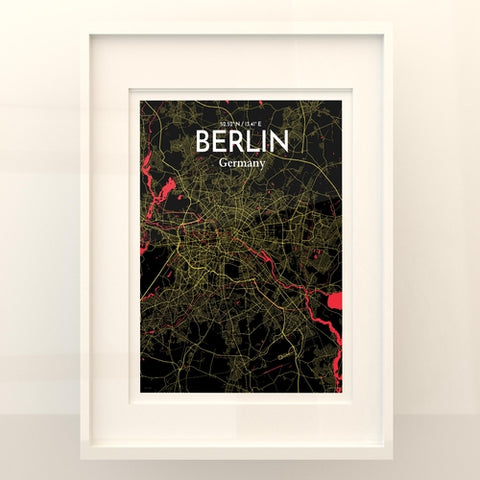 Berlin City Map Poster – Detailed Art Print of Berlin, Germany for Home Decor, Office Decor, Travel Art, and Unique Gifts