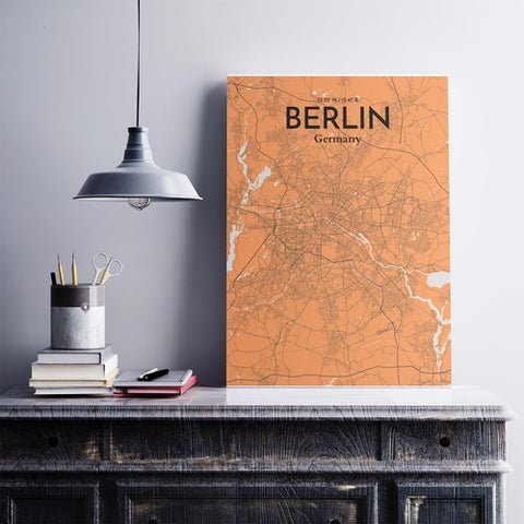 Berlin City Map Poster – Detailed Art Print of Berlin, Germany for Home Decor, Office Decor, Travel Art, and Unique Gifts