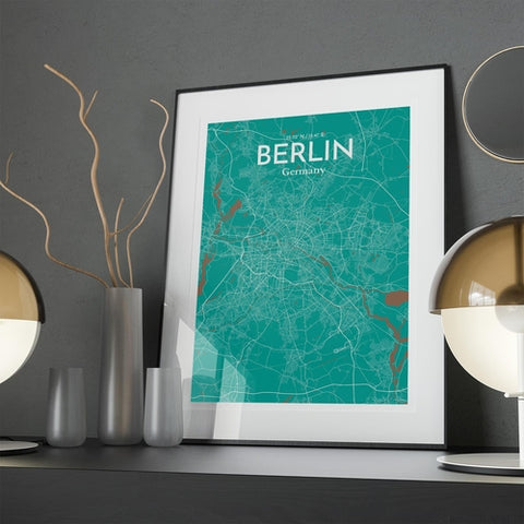 Berlin City Map Poster – Detailed Art Print of Berlin, Germany for Home Decor, Office Decor, Travel Art, and Unique Gifts