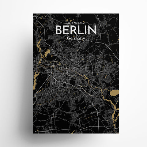 Berlin City Map Poster – Detailed Art Print of Berlin, Germany for Home Decor, Office Decor, Travel Art, and Unique Gifts