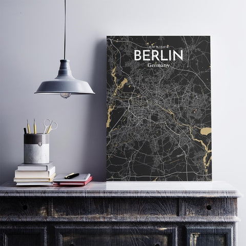 Berlin City Map Poster – Detailed Art Print of Berlin, Germany for Home Decor, Office Decor, Travel Art, and Unique Gifts