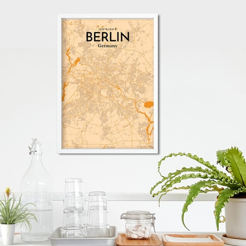 Berlin City Map Poster – Detailed Art Print of Berlin, Germany for Home Decor, Office Decor, Travel Art, and Unique Gifts