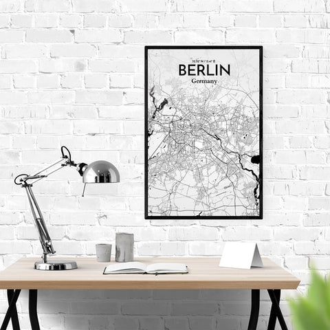 Berlin City Map Poster – Detailed Art Print of Berlin, Germany for Home Decor, Office Decor, Travel Art, and Unique Gifts