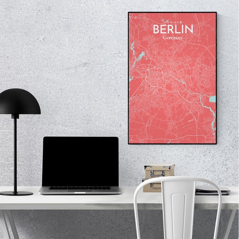 Berlin City Map Poster – Detailed Art Print of Berlin, Germany for Home Decor, Office Decor, Travel Art, and Unique Gifts