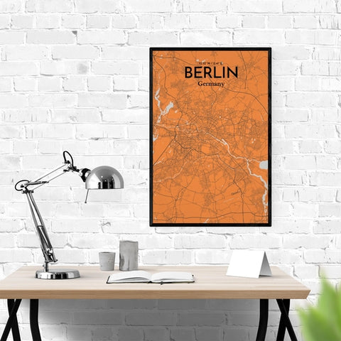 Berlin City Map Poster – Detailed Art Print of Berlin, Germany for Home Decor, Office Decor, Travel Art, and Unique Gifts