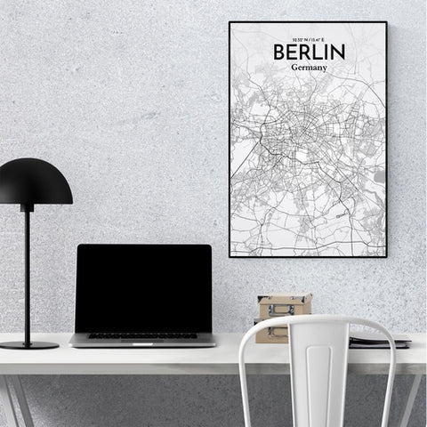 Berlin City Map Poster – Detailed Art Print of Berlin, Germany for Home Decor, Office Decor, Travel Art, and Unique Gifts