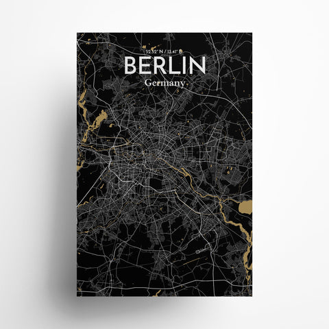 Berlin City Map Poster – Detailed Art Print of Berlin, Germany for Home Decor, Office Decor, Travel Art, and Unique Gifts