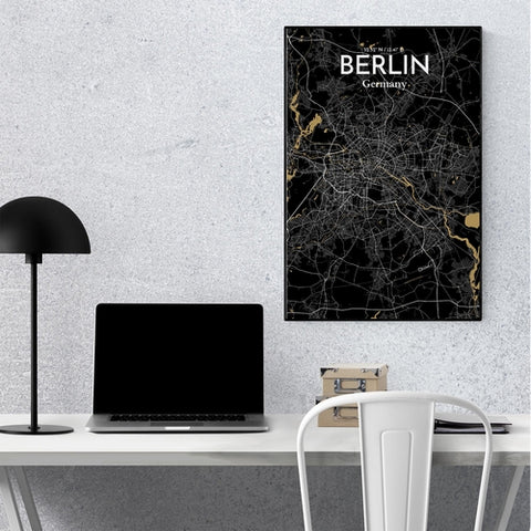 Berlin City Map Poster – Detailed Art Print of Berlin, Germany for Home Decor, Office Decor, Travel Art, and Unique Gifts