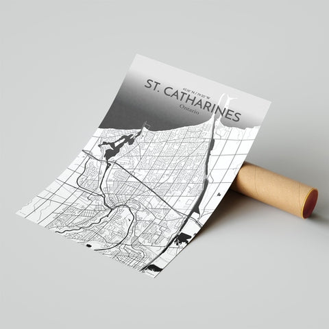 St. Catharines Ontario City Map Poster – Detailed Art Print of St. Catharines, Ontario for Home Decor, Office Decor, Travel Art, and Unique Gifts