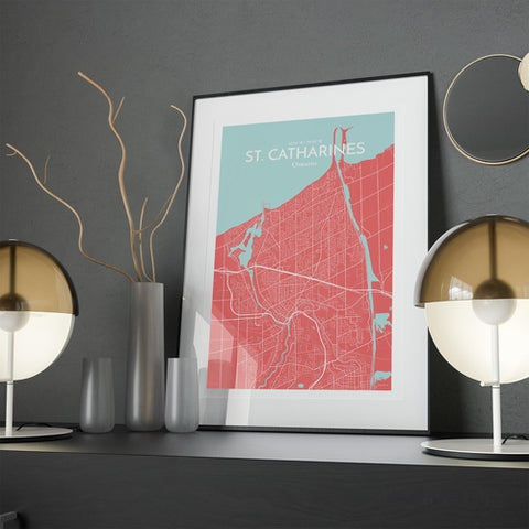 St. Catharines Ontario City Map Poster – Detailed Art Print of St. Catharines, Ontario for Home Decor, Office Decor, Travel Art, and Unique Gifts