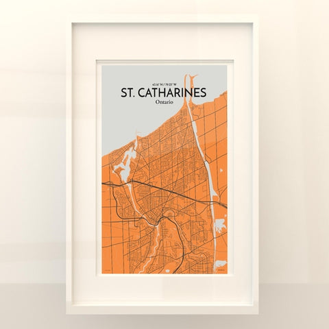 St. Catharines Ontario City Map Poster – Detailed Art Print of St. Catharines, Ontario for Home Decor, Office Decor, Travel Art, and Unique Gifts