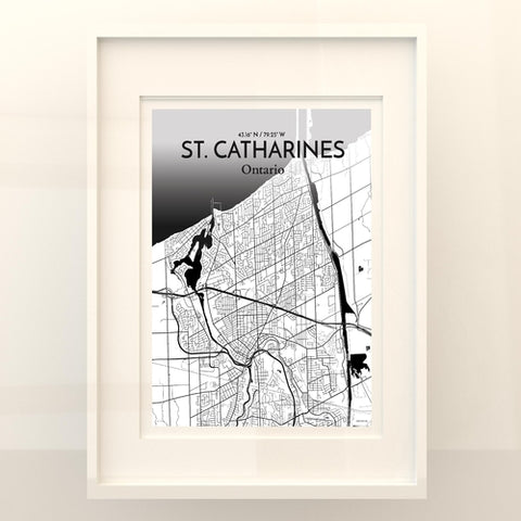 St. Catharines Ontario City Map Poster – Detailed Art Print of St. Catharines, Ontario for Home Decor, Office Decor, Travel Art, and Unique Gifts