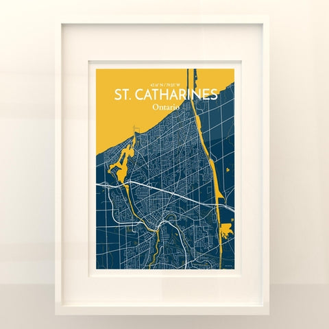 St. Catharines Ontario City Map Poster – Detailed Art Print of St. Catharines, Ontario for Home Decor, Office Decor, Travel Art, and Unique Gifts