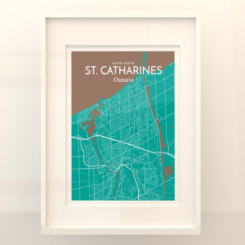 St. Catharines Ontario City Map Poster – Detailed Art Print of St. Catharines, Ontario for Home Decor, Office Decor, Travel Art, and Unique Gifts