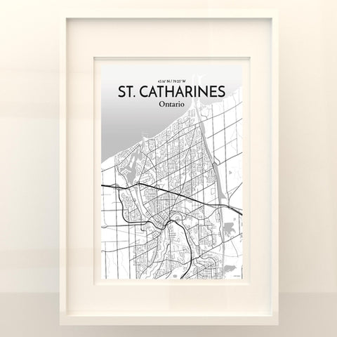 St. Catharines Ontario City Map Poster – Detailed Art Print of St. Catharines, Ontario for Home Decor, Office Decor, Travel Art, and Unique Gifts