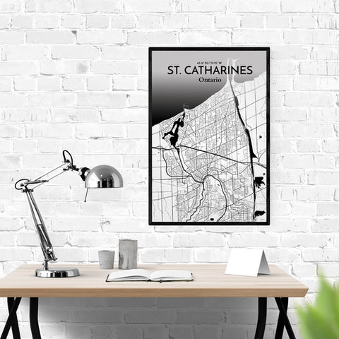 St. Catharines Ontario City Map Poster – Detailed Art Print of St. Catharines, Ontario for Home Decor, Office Decor, Travel Art, and Unique Gifts