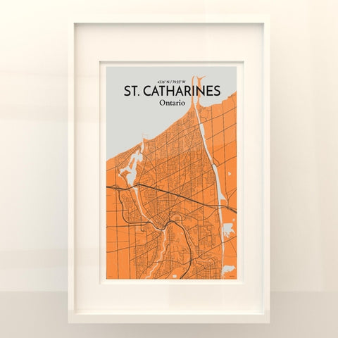 St. Catharines Ontario City Map Poster – Detailed Art Print of St. Catharines, Ontario for Home Decor, Office Decor, Travel Art, and Unique Gifts