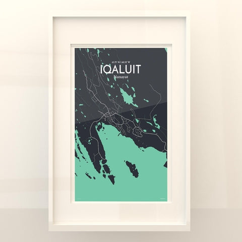 Iqaluit City Map Poster – Detailed Art Print of Iqaluit, Nunavut for Home Decor, Office Decor, Travel Art, and Unique Gifts