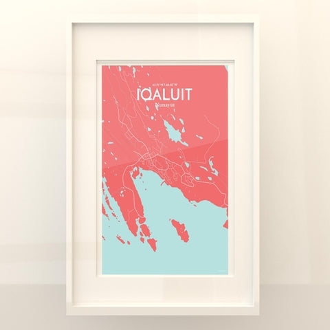 Iqaluit City Map Poster – Detailed Art Print of Iqaluit, Nunavut for Home Decor, Office Decor, Travel Art, and Unique Gifts