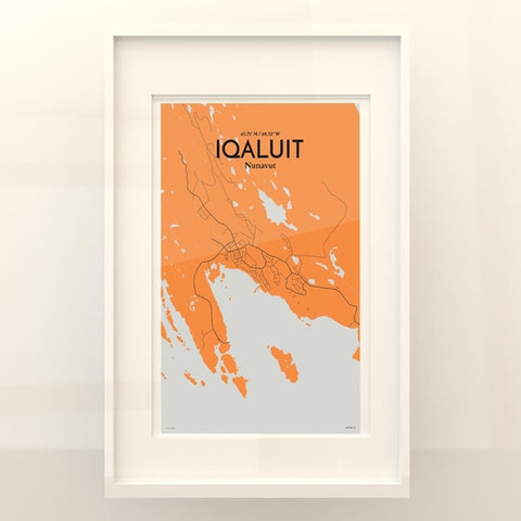 Iqaluit City Map Poster – Detailed Art Print of Iqaluit, Nunavut for Home Decor, Office Decor, Travel Art, and Unique Gifts